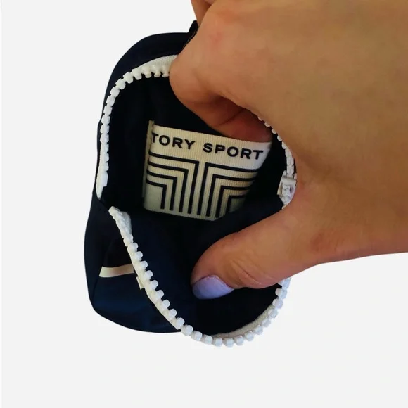 Tory Burch Sport Navy Grumpy Tennis Mini Backpack Keychain - Picture 4 of 6